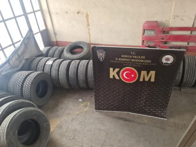 Kaçak lastik operasyonu - Resim : 1