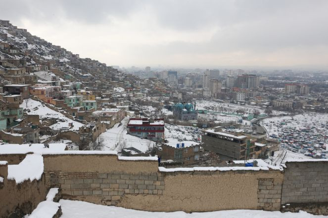 Afganistan'ın başkenti Kabil'e kara kış - Resim : 1