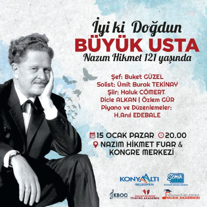 Nazım Hikmet Antalya'da anılacak - Resim : 1