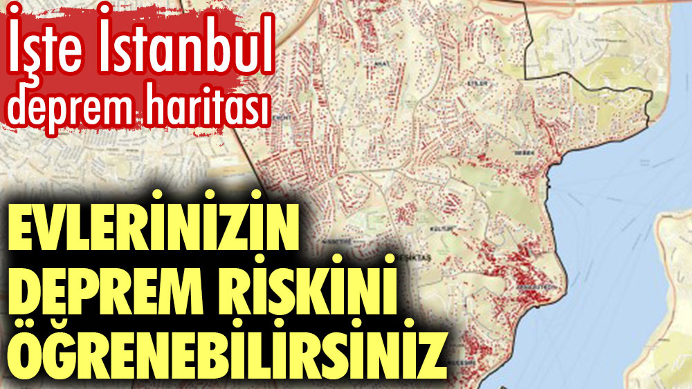 Evlerinizin Deprem Riskini öğrenebilirsiniz. İstanbul Deprem Haritası