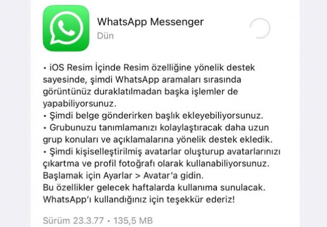 Whatsappa Resim Içinde Resim özelliği Eklendi 5618