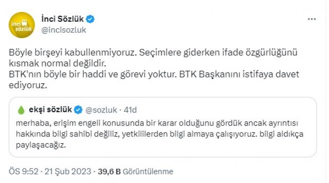 Ekşi Sözlükün Kapatılmasına İnci Sözlük Ve Uludağ Sözlükten Tepki