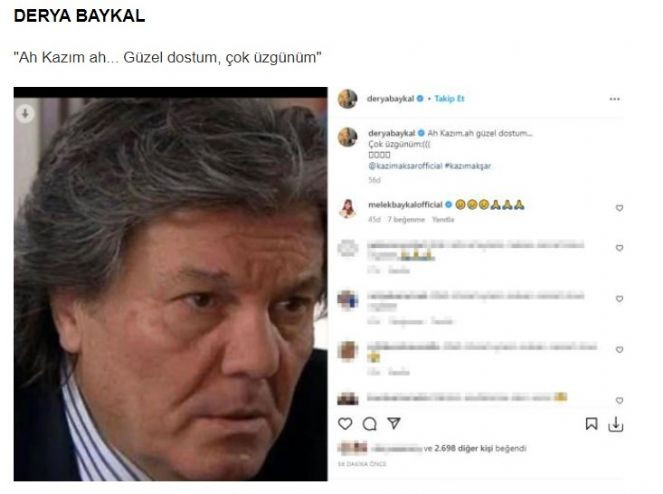 Usta sanatçı Kazım Akşar'ın ani ölümü sanat dünyasını yasa boğdu. Paylaşımlar peş peşe geldi - Resim : 5