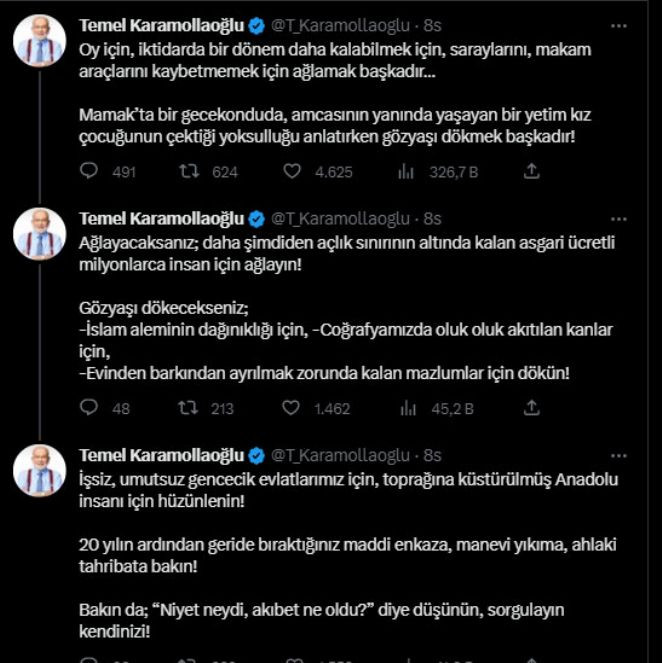 Karamollaoğlu'ndan Erdoğan'a sert tepki: Bize ayar vermek kimsenin haddi değil - Resim : 2
