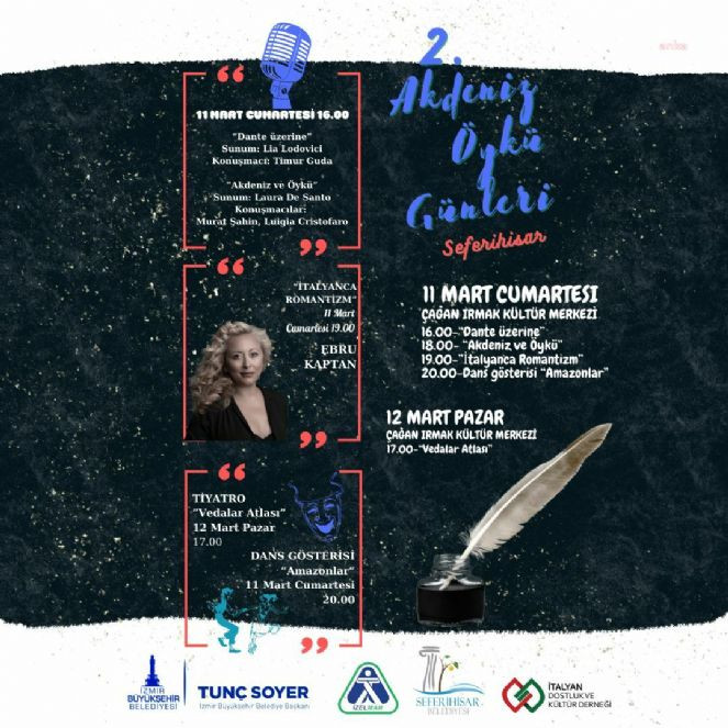 2. Akdeniz Öykü Günleri etkinliği, 11-12 Mart'ta Seferihisar’da yapılacak - Resim : 1