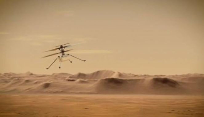 Helikopterin inanılmaz görüntüsü paylaşıldı. NASA Mars'ı havadan teftiş etti - Resim : 2