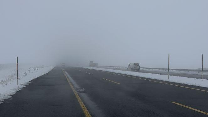 Kars-Iğdır kara yolunda ulaşıma sis engeli - Resim : 1