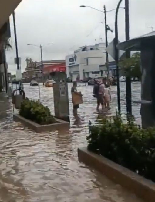 Sel sonrası sokakları balıklar bastı - Resim : 4