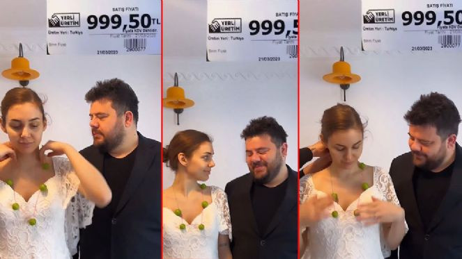 Komedyen Eser Yenenler eşiyle çektiği erik videosuyla güldürdü - Resim : 1