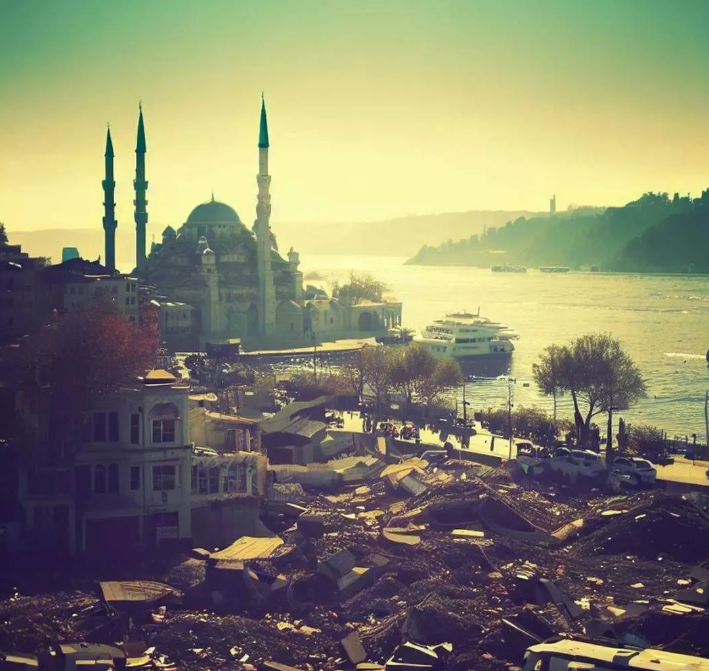 Yapay zeka İstanbul depremini çizdi. Resimler korkunç