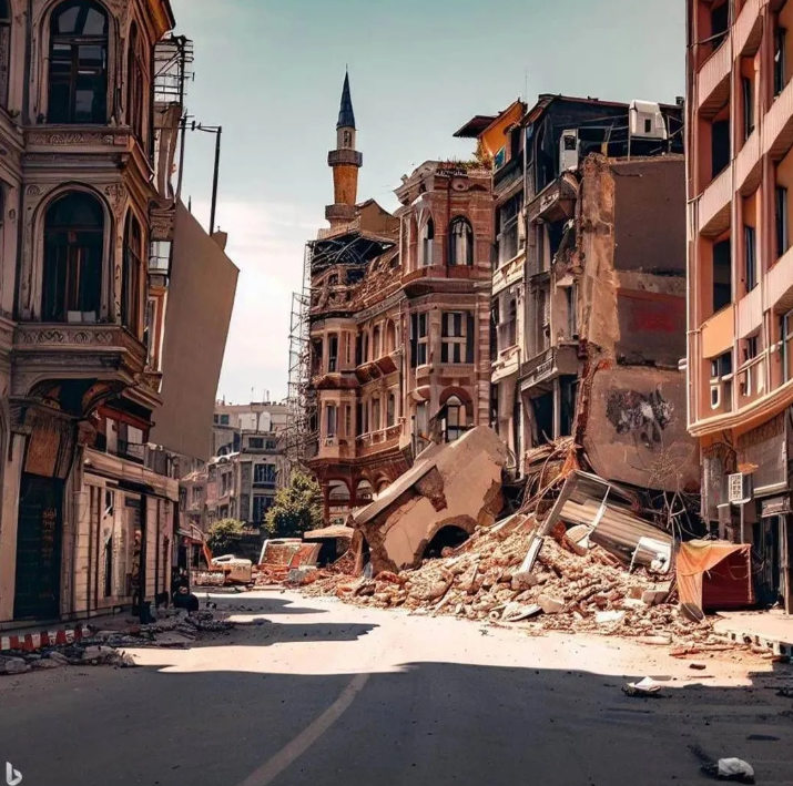 Yapay zeka İstanbul depremini çizdi. Resimler korkunç