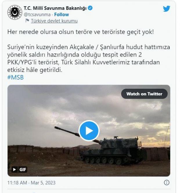 MSB duyurdu! 2 terörist etkisiz hale getirildi (05 Mart 2023) - Resim : 1