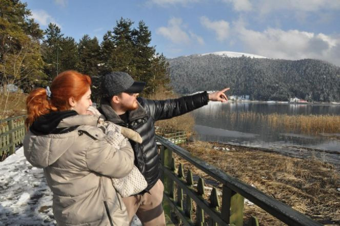 Abant'a Mart karı yağdı - Resim : 3