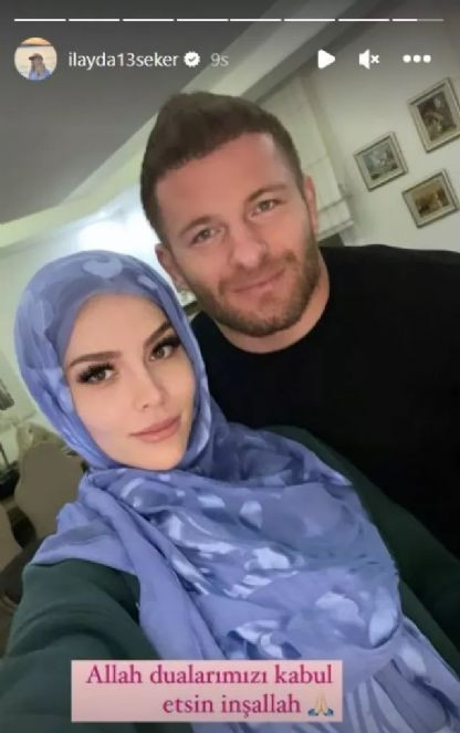 Survivor şampiyonu İsmail Balaban'ın eşi İlayda Şeker'den başörtülü paylaşım - Resim : 2