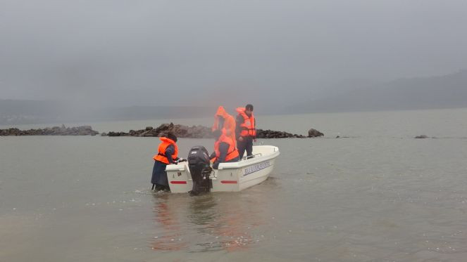 Kaçak avcılar tarafından göle serilen ağlar toplandı - Resim : 2
