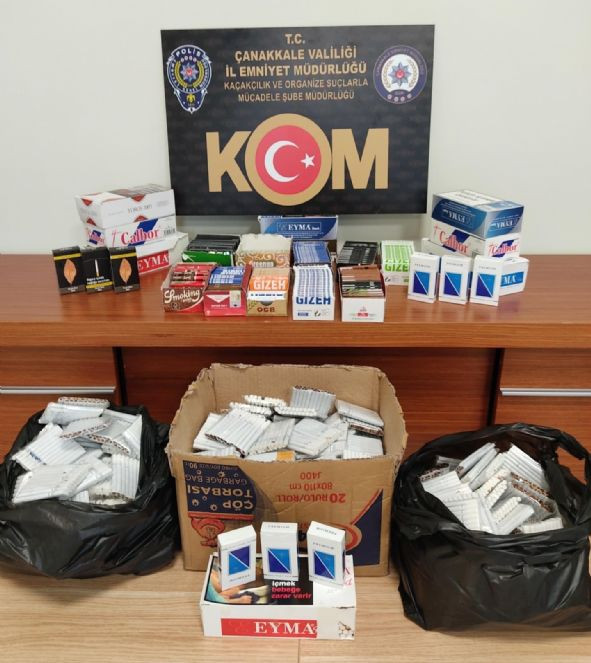 Çanakkale'de 221 bin makaron ele geçirildi - Resim : 1