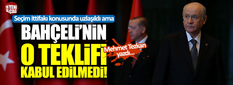Tezkan: "MHP, AKP listesinden seçimlere girecek"