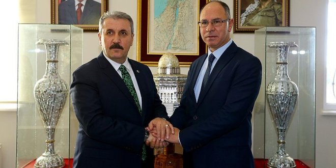 Destici'den Filistin'in Ankara Büyükelçisi'ne ziyaret