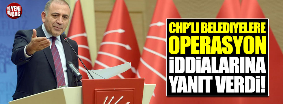 Gürsel Tekin, CHP'li belediyelere operasyon yapılacağı iddialarına yanıt verdi
