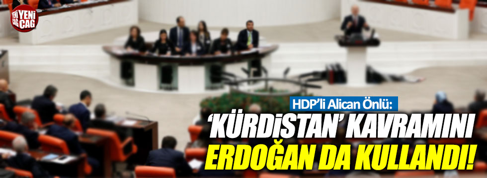 HDP'li Önlü: 'Kürdistan' kavramını Erdoğan da kullandı!
