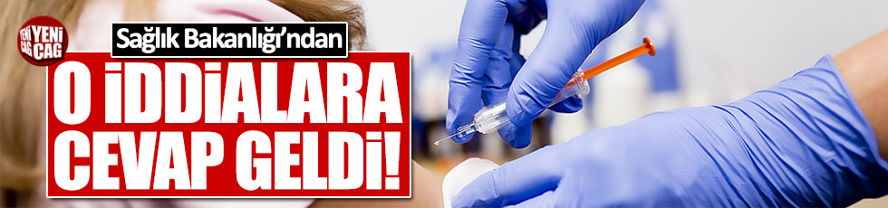 Sağlık Bakanlığı'ndan aşılarla ilgili iddialara cevap