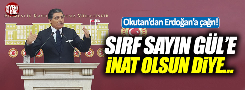 İYİ Parti'li Okutan'dan Erdoğan'a çağrı