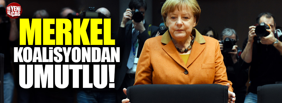 Merkel koalisyondan umutlu