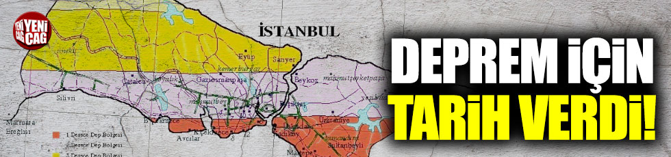 İstanbul depremi için tarih verdi