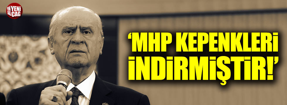 CHP Grup Başkanvekili Özgür Özel: "MHP kepenkleri indirmiştir"