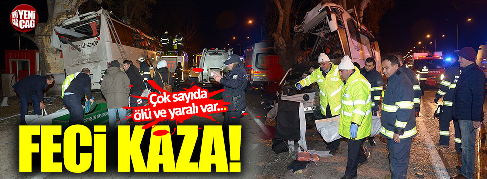 Eskişehir'de otobüs kazası: 13 ölü, 42 yaralı