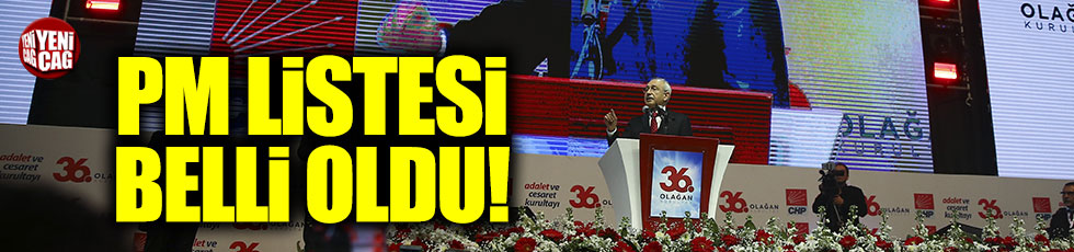 Kemal Kılıçdaroğlu'nun PM listesi belli oldu!