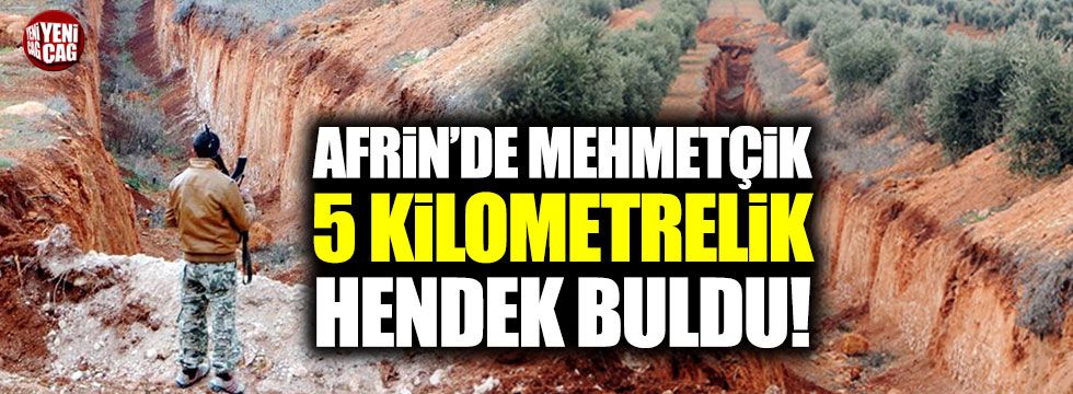 PYD/PKK'nın 5 km'lik hendek kazmış
