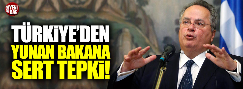 Türkiye'den Yunanistan Dışişleri Bakanı Kocias'a tepki!