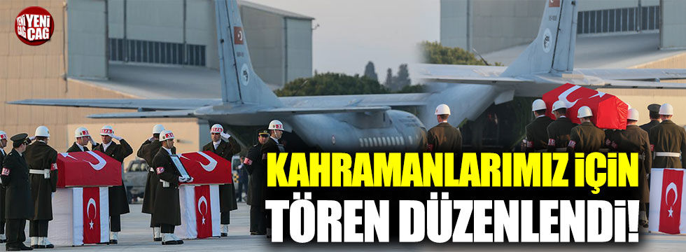 Şehit askerler için İzmir'de askeri tören düzenlendi