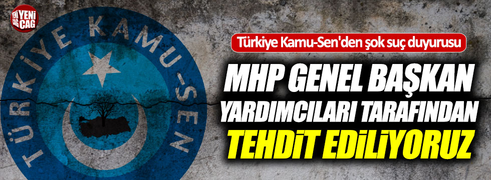 Türkiye Kamu-Sen'den MHP'ye suç duyurusu