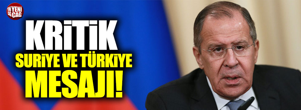 Rusya'dan kritik Türkiye ve Suriye mesajı!