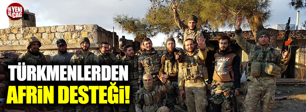 Türkmen birliklerden Afrin desteği