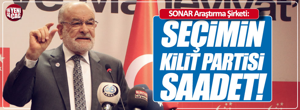 SONAR: "Seçim kilit partisi Saadet"