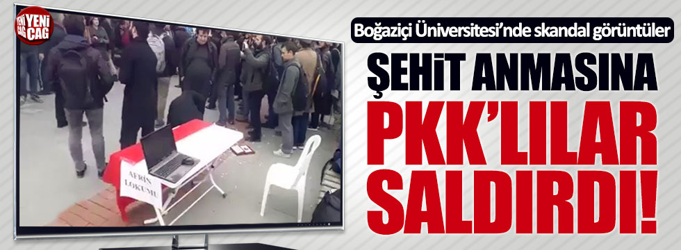 Boğaziçi Üniversitesi'nde şehit anmasına PKK'lılar saldırdı