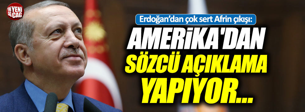 Erdoğan'da ABD'ye sert cevap