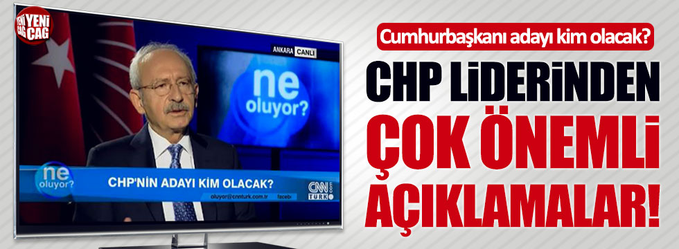 CHP'nin adayı kim olacak? Kılıçdaroğlu'ndan önemli açıklama
