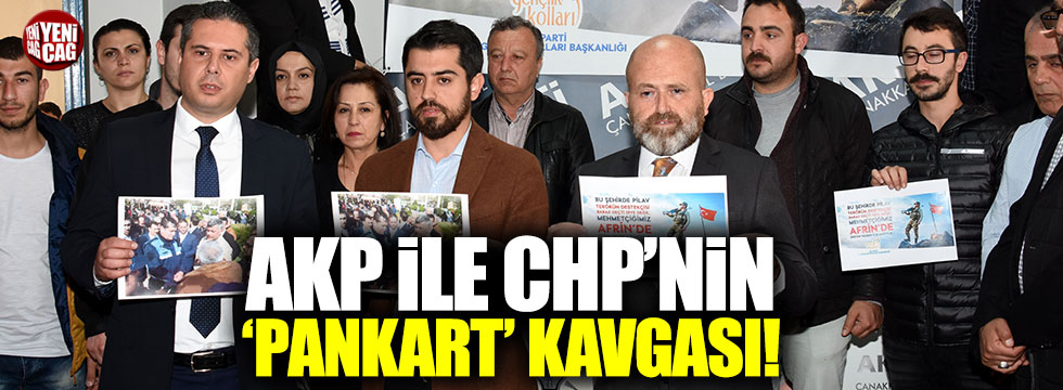 AKP ile CHP'nin pankart kavgası!