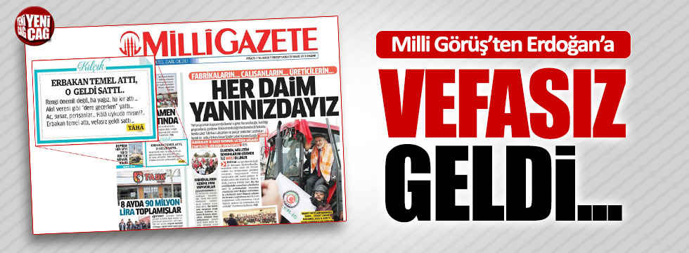 Milli Gazete'den iktidara şeker fabrikası tepkisi