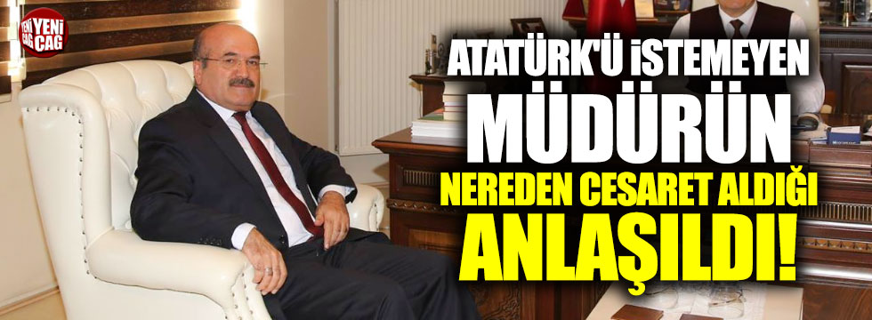 Atatürk'ün adını silen müdüre AKP'li vekil sahip çıktı