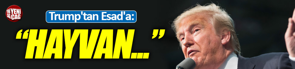 Trump'tan Esad'a: "Hayvan"