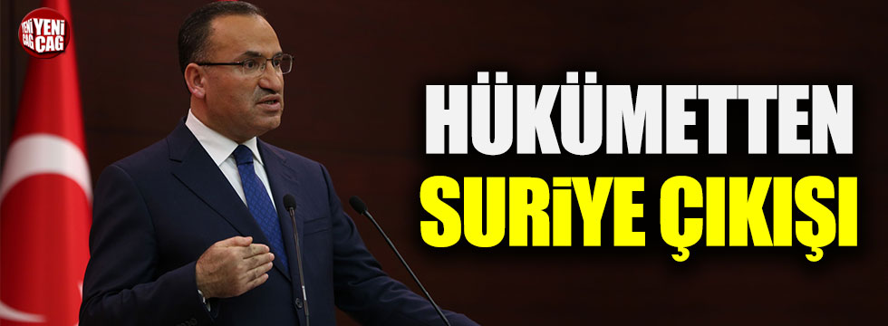 Bozdağ'dan Suriye açıklaması