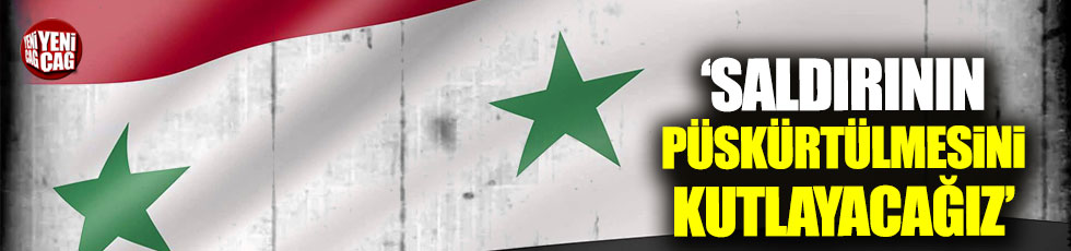 Suriye'den yeni açıklama