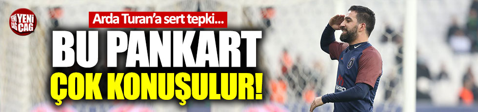 Galatasaray taraftarlarından Arda Turan'a pankartlı tepki!
