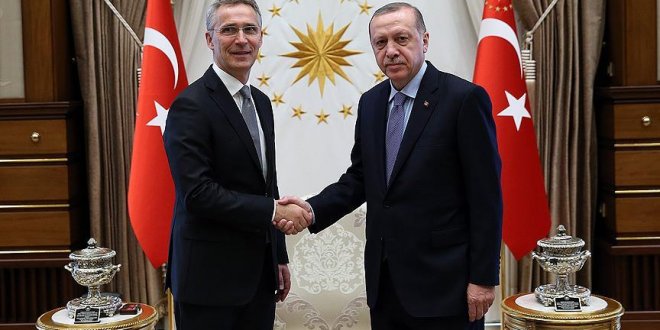 Erdoğan, Stoltenberg'i kabul etti
