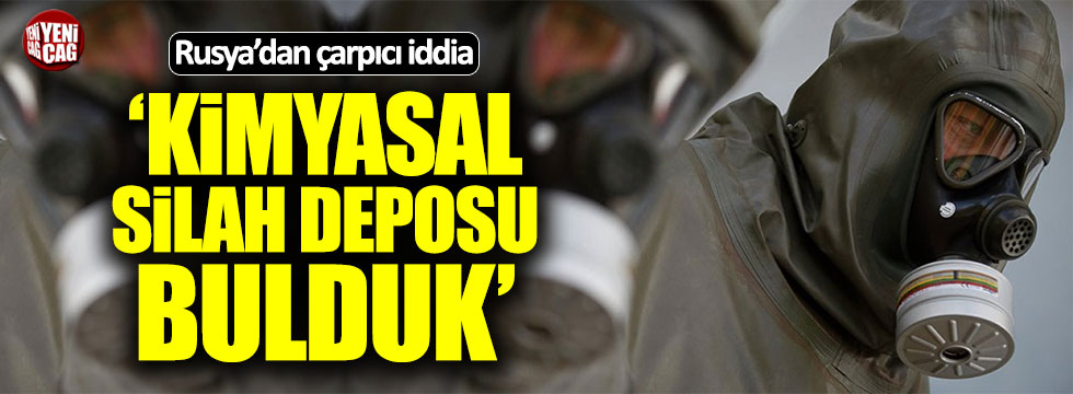 Rusya: Suriye'de muhaliflere ait kimyasal silah deposu bulduk